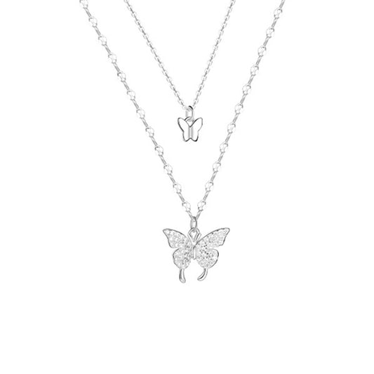 Layered Butterfly Necklace