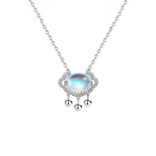 Moonstone Lucky Lock Necklace